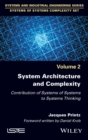 Image for System architecture and complexity: contribution of systems of systems to systems thinking