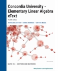 Image for Elementary Linear Algebra, 12e for Concordia University