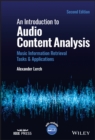 Image for Introduction to Audio Content Analysis