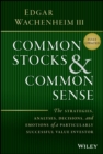 Image for Common Stocks and Common Sense
