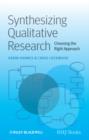 Image for Synthesising Qualitative Research - Choosing the Right Approach