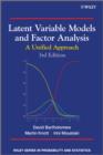 Image for Latent Variable Models and Factor Analysis