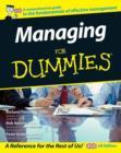 Image for Managing for Dummies