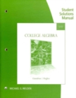 Image for Student Solutions Manual for Gustafson/Hughes&#39; College Algebra, 11th