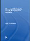 Image for Research methods for sports performance analysis