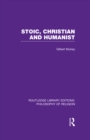Image for Stoic, Christian and humanist