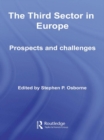 Image for The third sector in Europe: prospects and challenges : 8