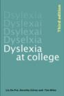 Image for Dyslexia at college
