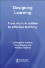 Image for Designing learning: from module outline to effective teaching