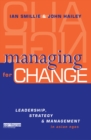 Image for Managing for change: leadership, strategy and management in Asian NGOs