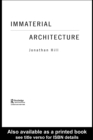 Image for Immaterial Architecture