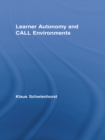 Image for Learner autonomy and CALL environments