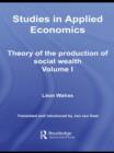 Image for Studies in Applied Economics