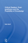 Image for Critical Realism, Post-positivism and the Possibility of Knowledge