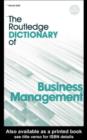Image for The Routledge dictionary of business management