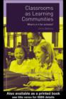 Image for Classrooms as learning communities: what&#39;s in it for schools?