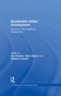 Image for Sustainable Urban Development. Vol. 3 Toolkit for Assessment