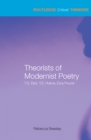 Image for Theorists of modernist poetry: T.S. Eliot, T.E. Hulme &amp; Ezra Pound