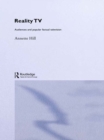Image for Reality TV: audiences and popular factual television