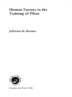 Image for Human Factors in the Training of Pilots