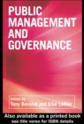 Image for Public management and governance