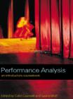 Image for Performance analysis: an introductory coursebook