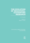 Image for The evolution of behavioral accounting research: an overview