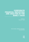 Image for Corporate financial reporting and analysis in the early 1900s