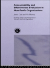 Image for Accountability and effectiveness evaluation in non-profit organizations