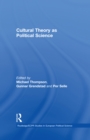 Image for Cultural Theory as Political Science