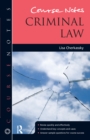 Image for Course Notes: Criminal Law