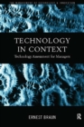 Image for Technology in context: technology assessment for managers
