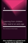 Image for Learning from children who read at an early age