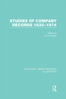Image for Studies of company records: 1830-1974 : 33