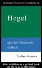 Image for Routledge philosophy guidebook to Hegel and the Philosophy of right