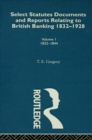 Image for Select Statutes, Documents and Reports Relating to British Banking, 1832-1928: vol1