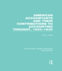 Image for American accountants and their contributions to accounting thought