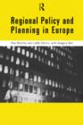 Image for Regional policy and planning in Europe