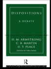 Image for Dispositions: a debate