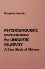 Image for Psycholinguistic Implications for Linguistic Relativity: A Case Study of Chinese