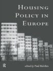 Image for Housing policy in Europe