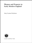 Image for Women and property in early modern England