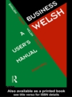 Image for Business Welsh: a user&#39;s manual