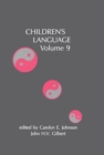 Image for Children&#39;s Language: Volume 9
