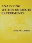 Image for Analyzing within-subjects experiments