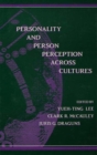 Image for Personality and person perception across cultures