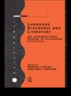 Image for Language, discourse and literature: an introductory reader in discourse stylistics