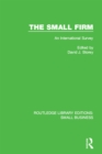 Image for The small firm: an international survey