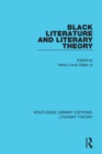 Image for Black Literature and Literary Theory