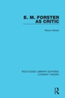 Image for E.M. Forster as critic